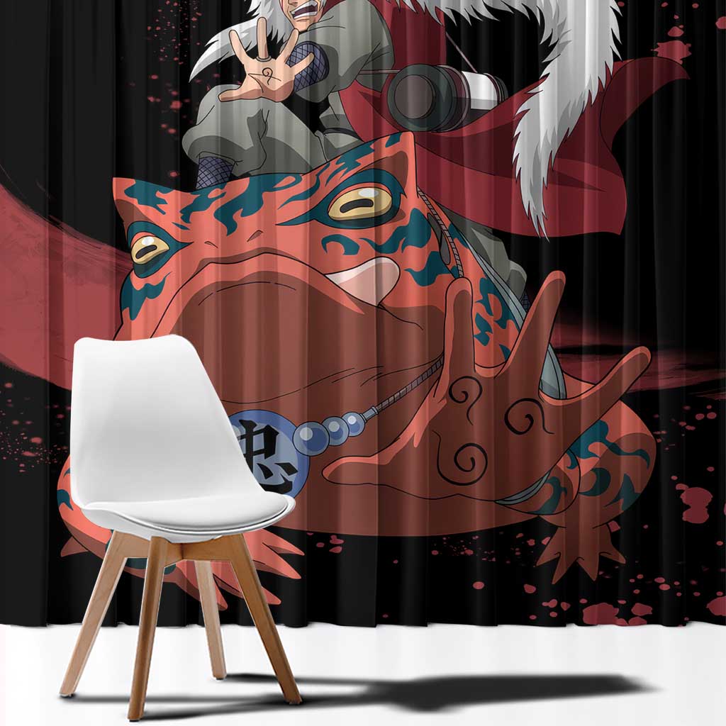 Jiraiya Uniform Naruto Window Curtain Anime Style