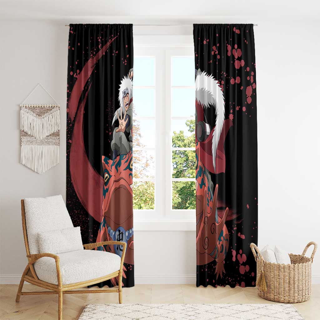 Jiraiya Uniform Naruto Window Curtain Anime Style