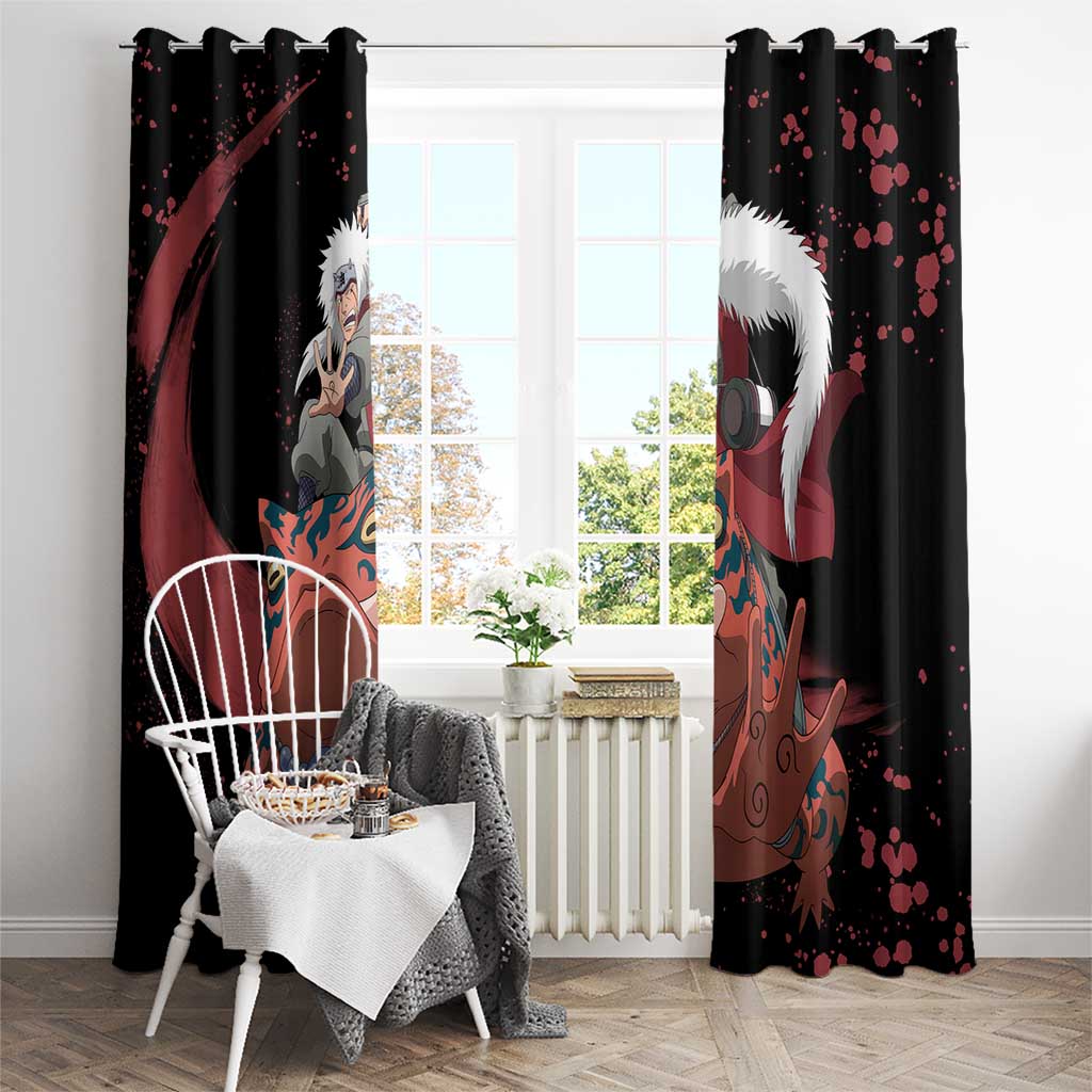 Jiraiya Uniform Naruto Window Curtain Anime Style