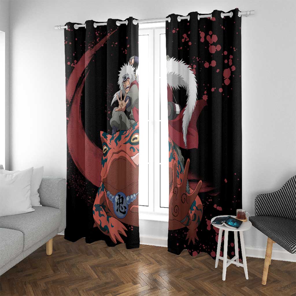 Jiraiya Uniform Naruto Window Curtain Anime Style