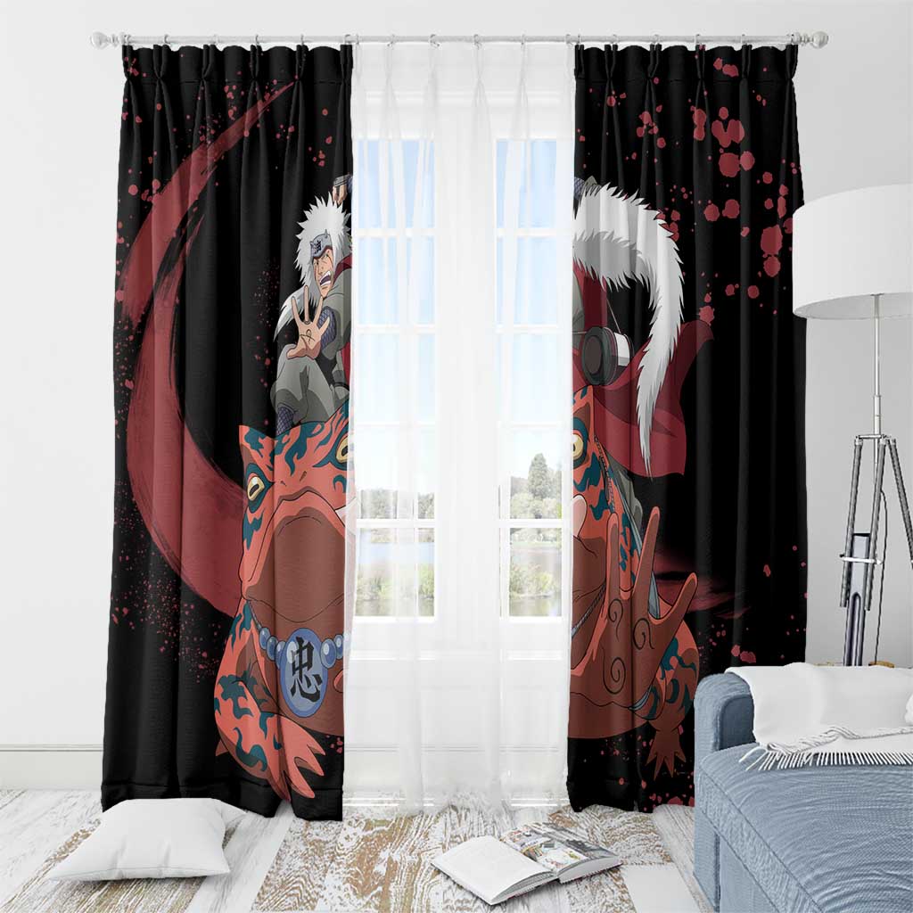 Jiraiya Uniform Naruto Window Curtain Anime Style