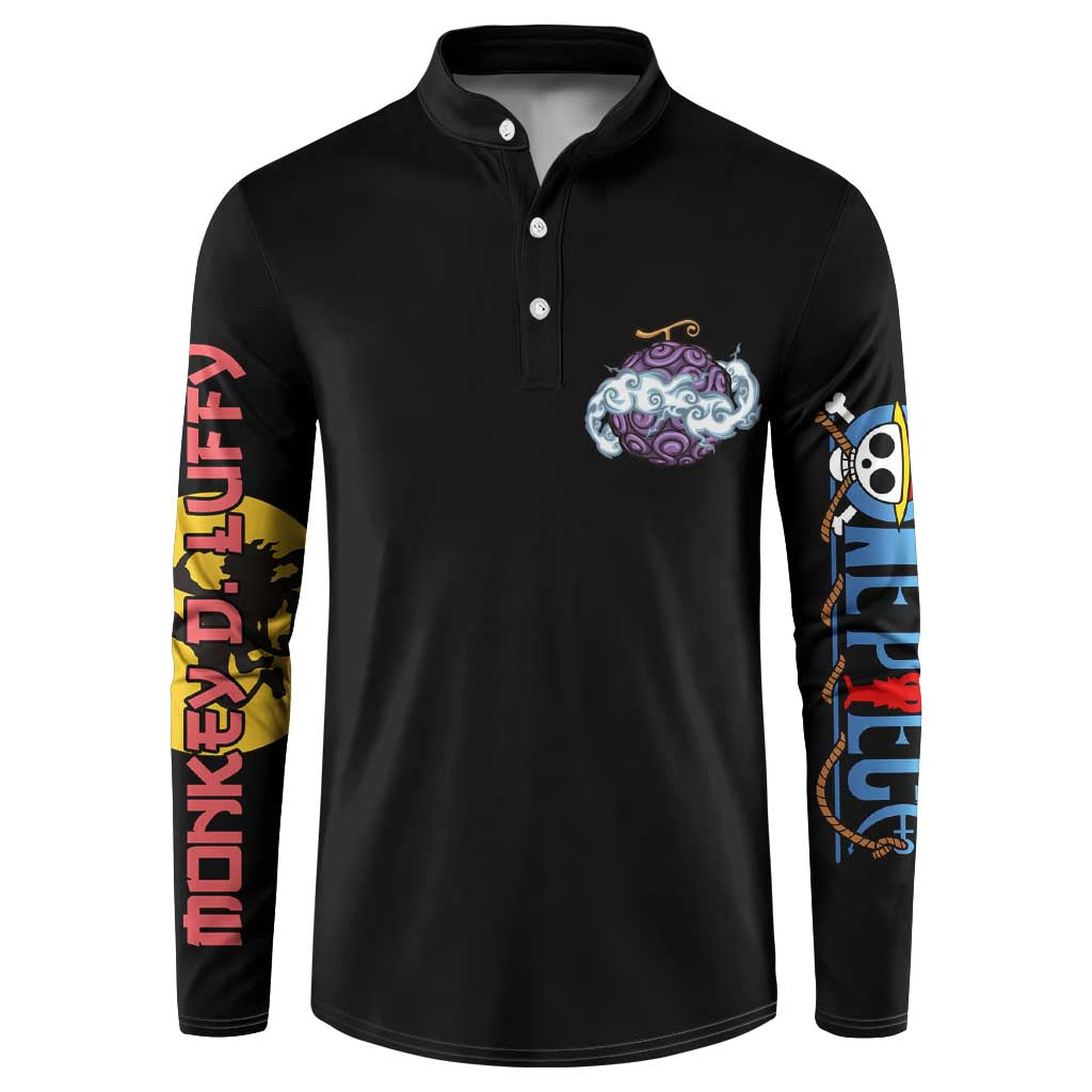Gear 5th Luffy V3 One Piece Button Sweatshirt Anime Style