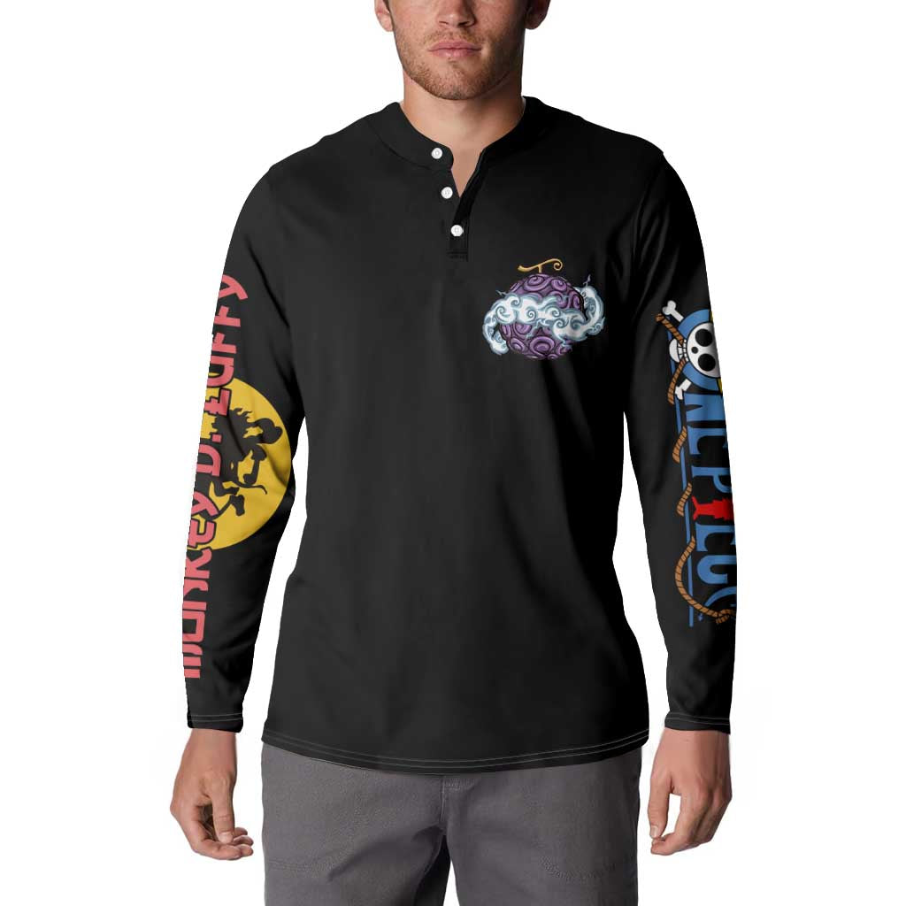 Gear 5th Luffy V3 One Piece Button Sweatshirt Anime Style