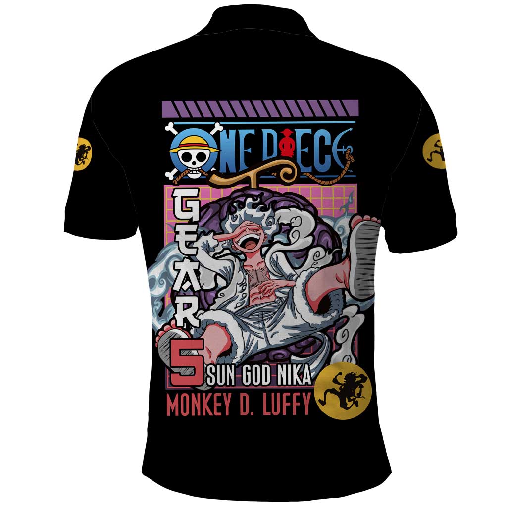 Gear 5th Luffy V3 One Piece Polo Shirt Anime Style