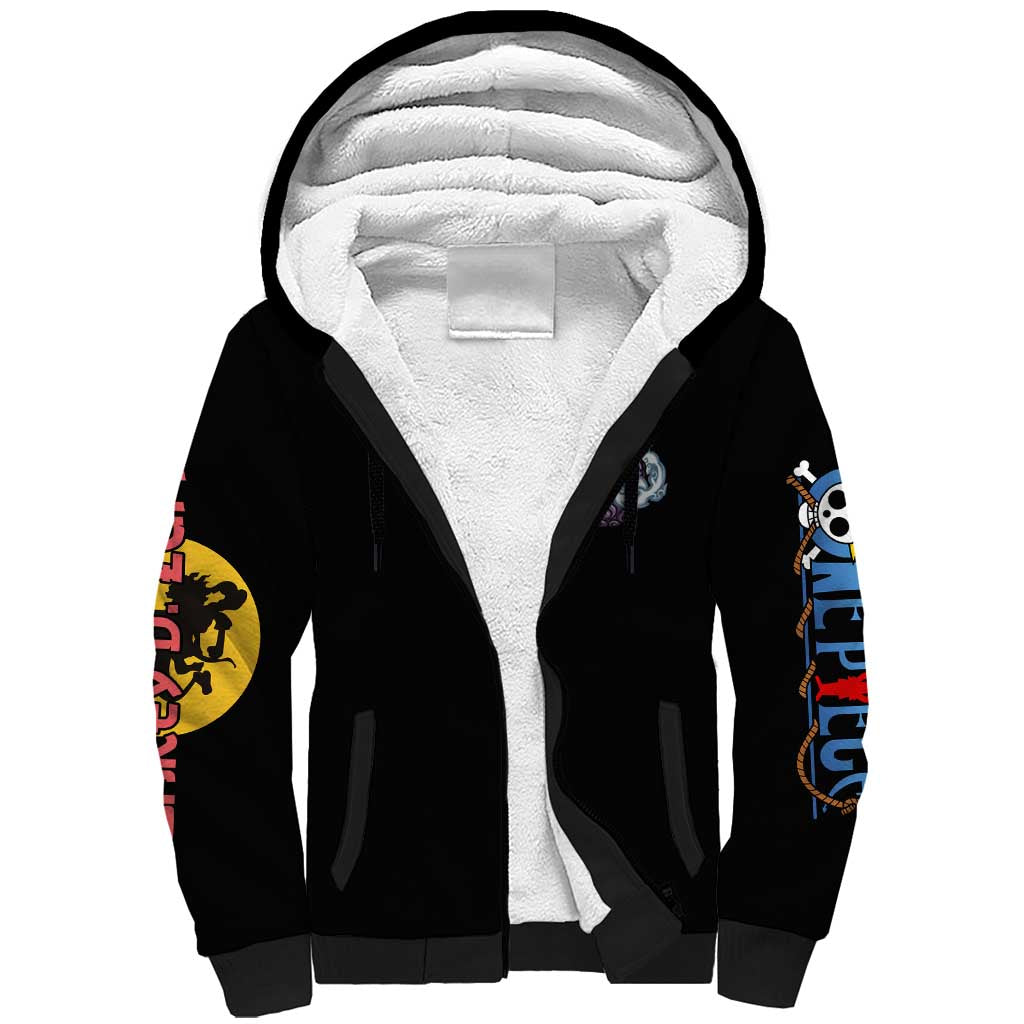 Gear 5th Luffy V3 One Piece Sherpa Hoodie Anime Style