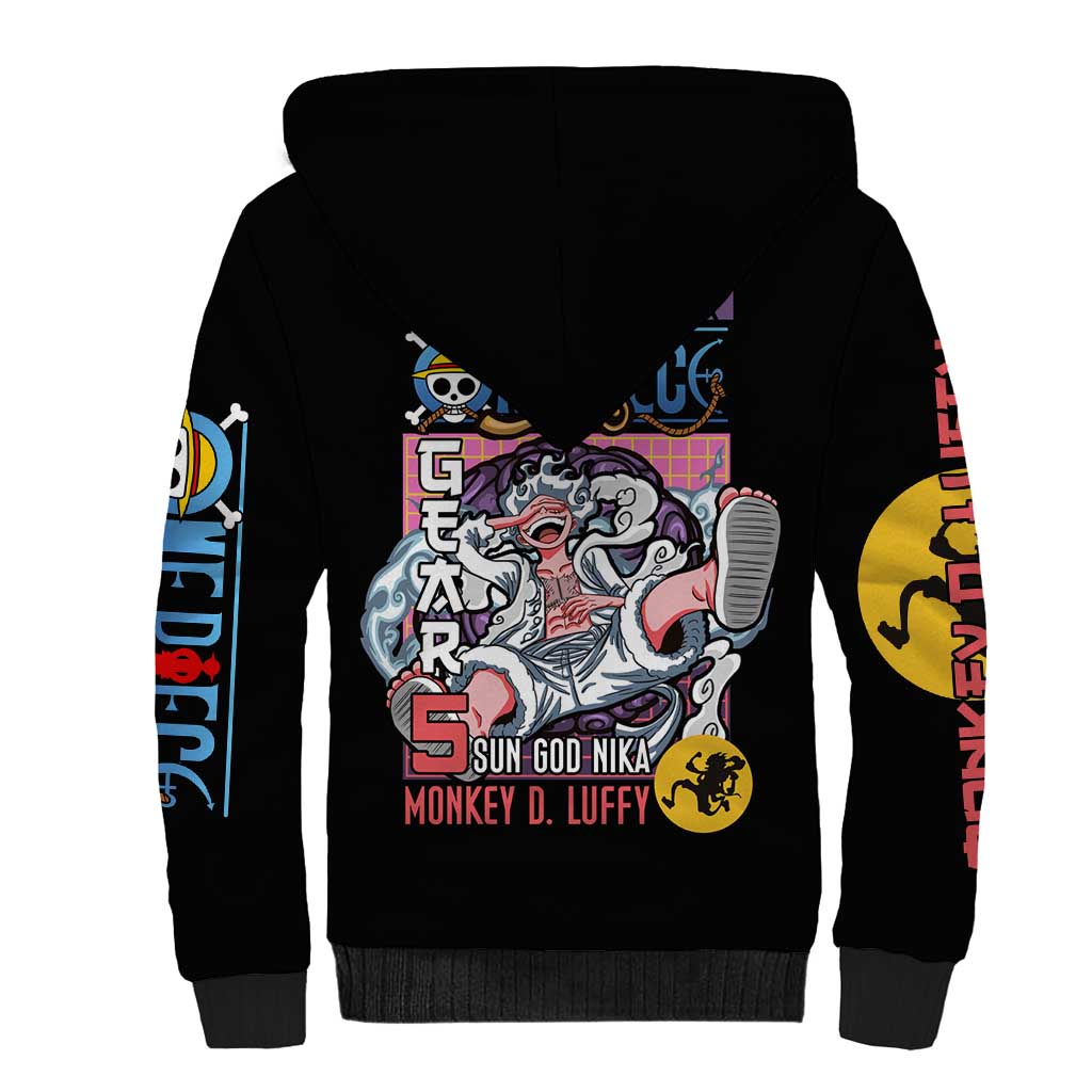 Gear 5th Luffy V3 One Piece Sherpa Hoodie Anime Style