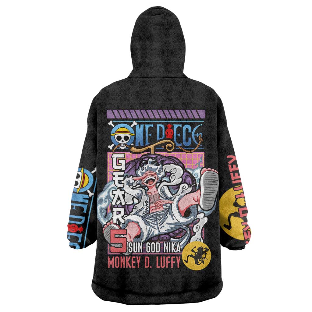 Gear 5th Luffy V3 One Piece Wearable Blanket Hoodie Anime Style