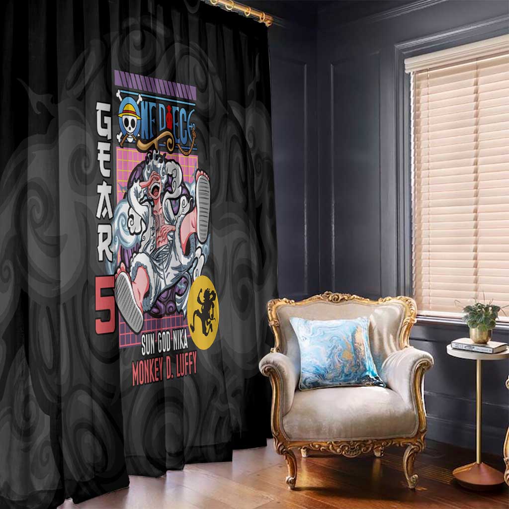 Gear 5th Luffy V3 One Piece Window Curtain Anime Style