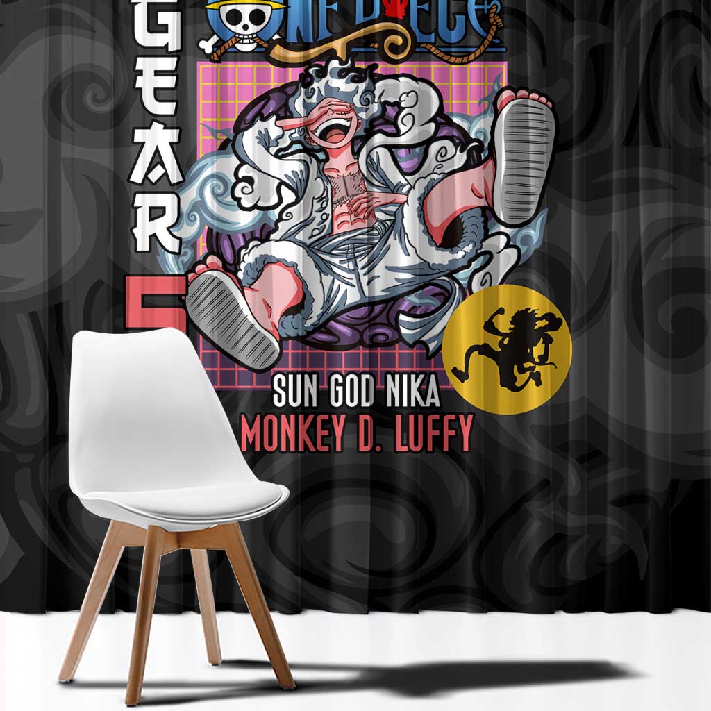 Gear 5th Luffy V3 One Piece Window Curtain Anime Style