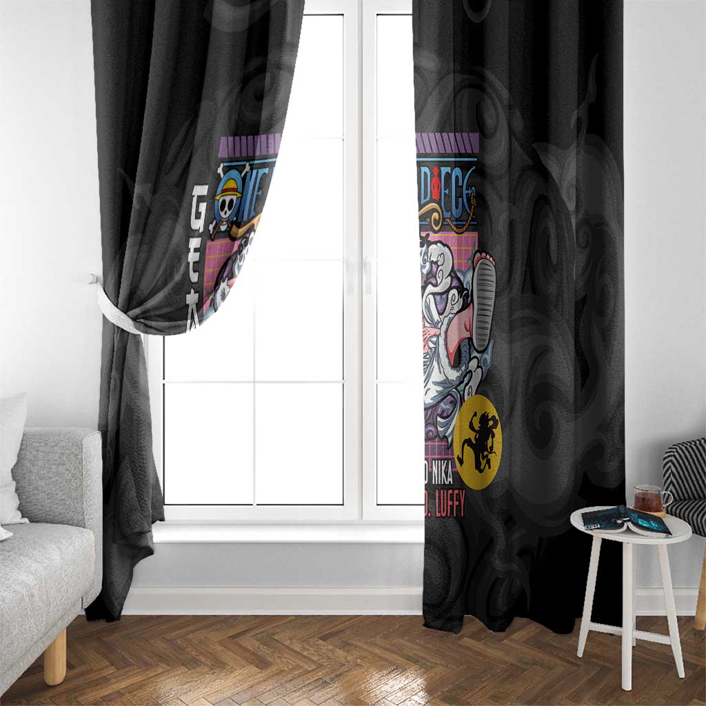 Gear 5th Luffy V3 One Piece Window Curtain Anime Style