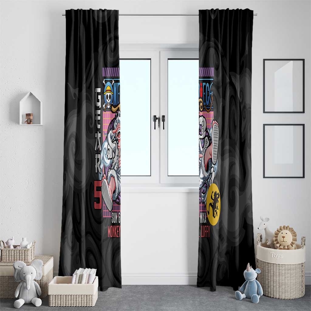 Gear 5th Luffy V3 One Piece Window Curtain Anime Style