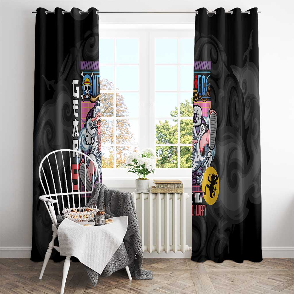 Gear 5th Luffy V3 One Piece Window Curtain Anime Style