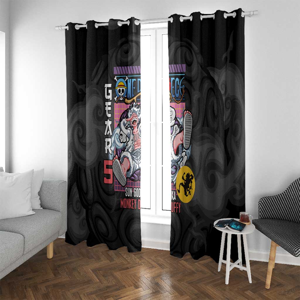 Gear 5th Luffy V3 One Piece Window Curtain Anime Style