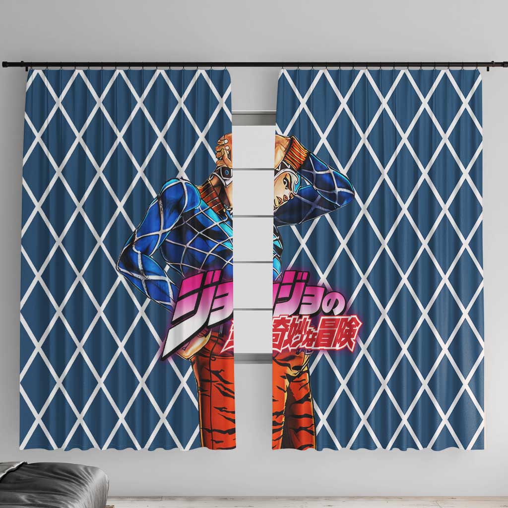 Guido Mista Jojo’s Bizarre Adventure Window Curtain Anime Uniform Pattern Style