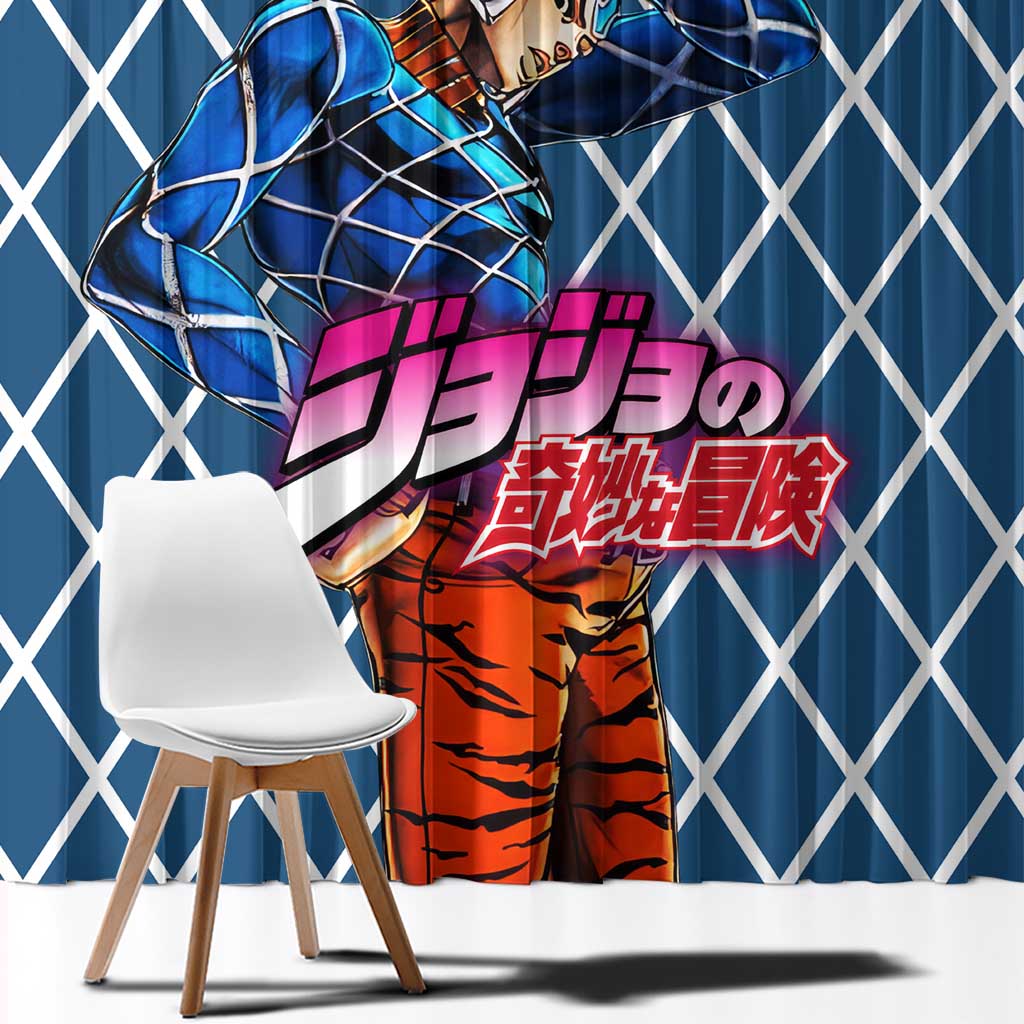 Guido Mista Jojo’s Bizarre Adventure Window Curtain Anime Uniform Pattern Style