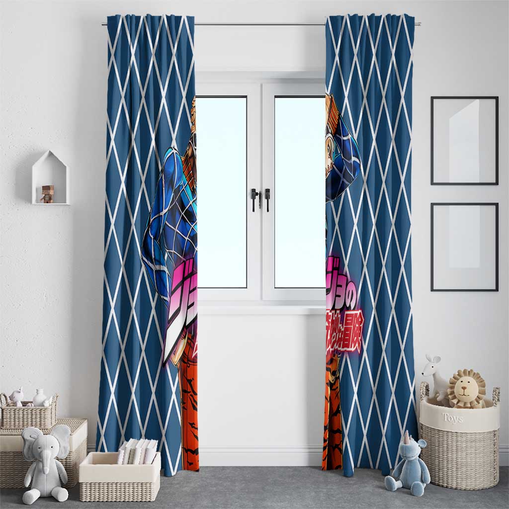 Guido Mista Jojo’s Bizarre Adventure Window Curtain Anime Uniform Pattern Style