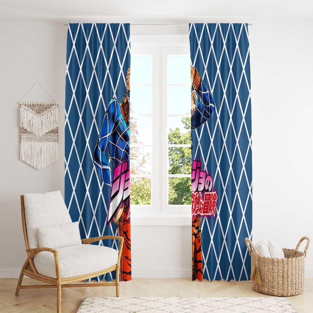 Guido Mista Jojo’s Bizarre Adventure Window Curtain Anime Uniform Pattern Style