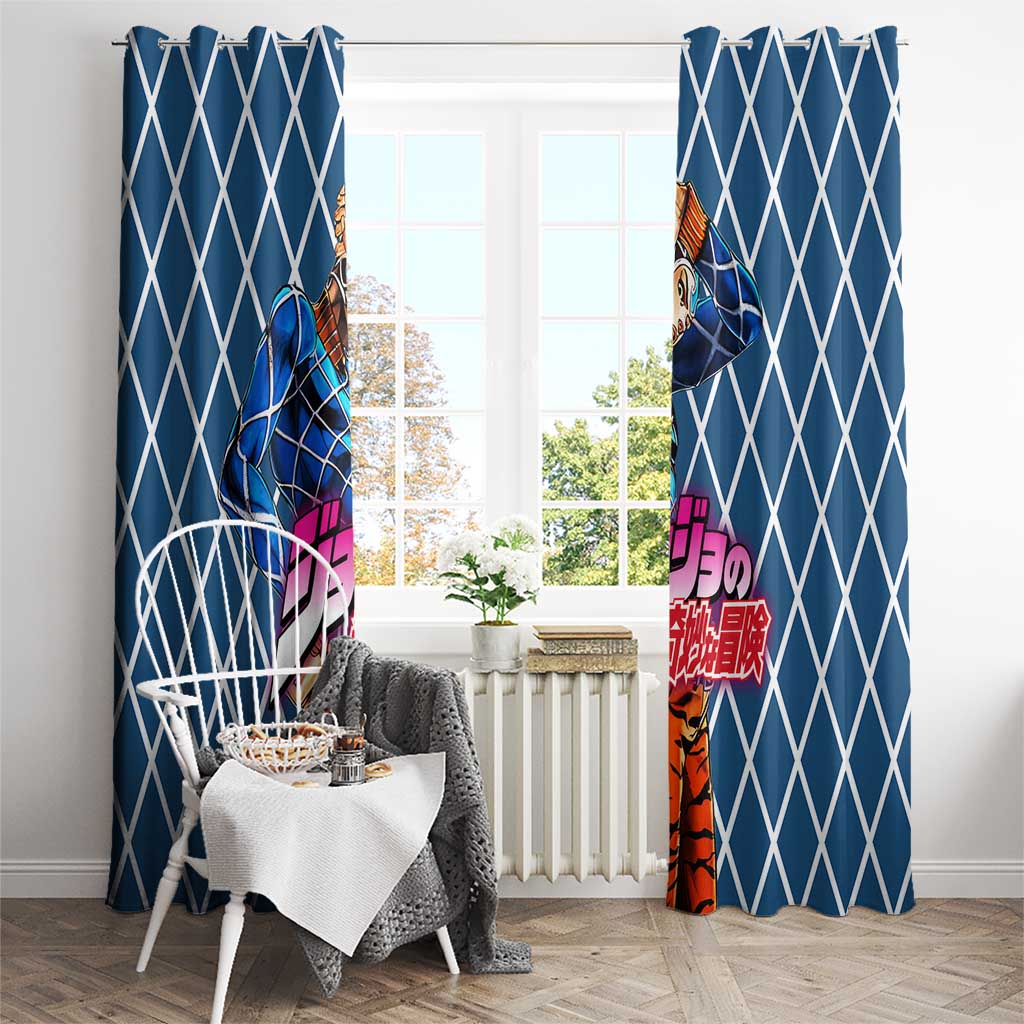 Guido Mista Jojo’s Bizarre Adventure Window Curtain Anime Uniform Pattern Style