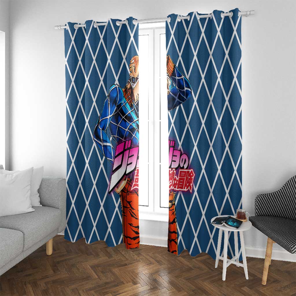 Guido Mista Jojo’s Bizarre Adventure Window Curtain Anime Uniform Pattern Style