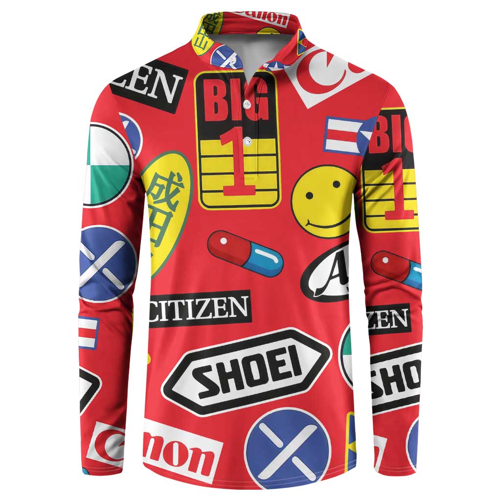 Akira Full Decals Button Sweatshirt Anime Style