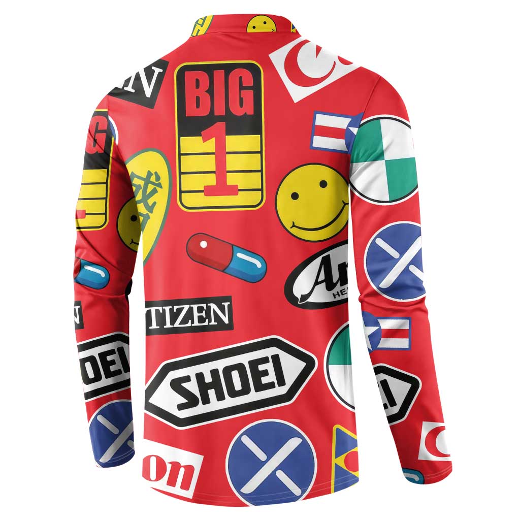 Akira Full Decals Button Sweatshirt Anime Style