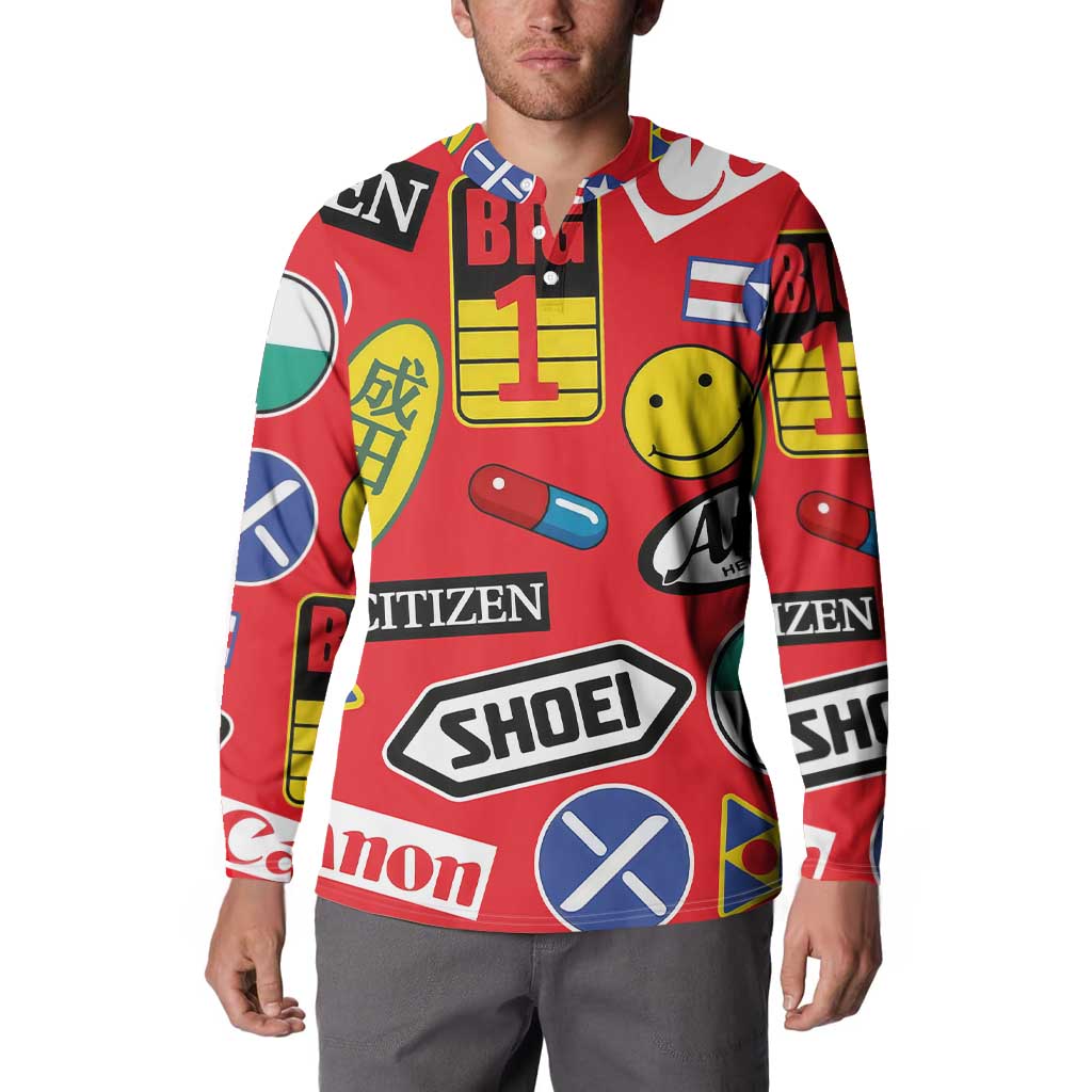 Akira Full Decals Button Sweatshirt Anime Style