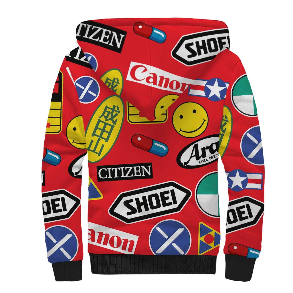 Akira Full Decals Sherpa Hoodie Anime Style
