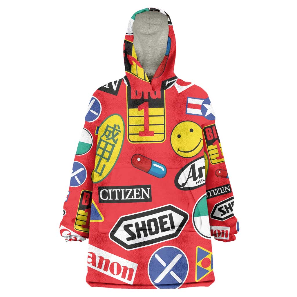 Akira Full Decals Wearable Blanket Hoodie Anime Style