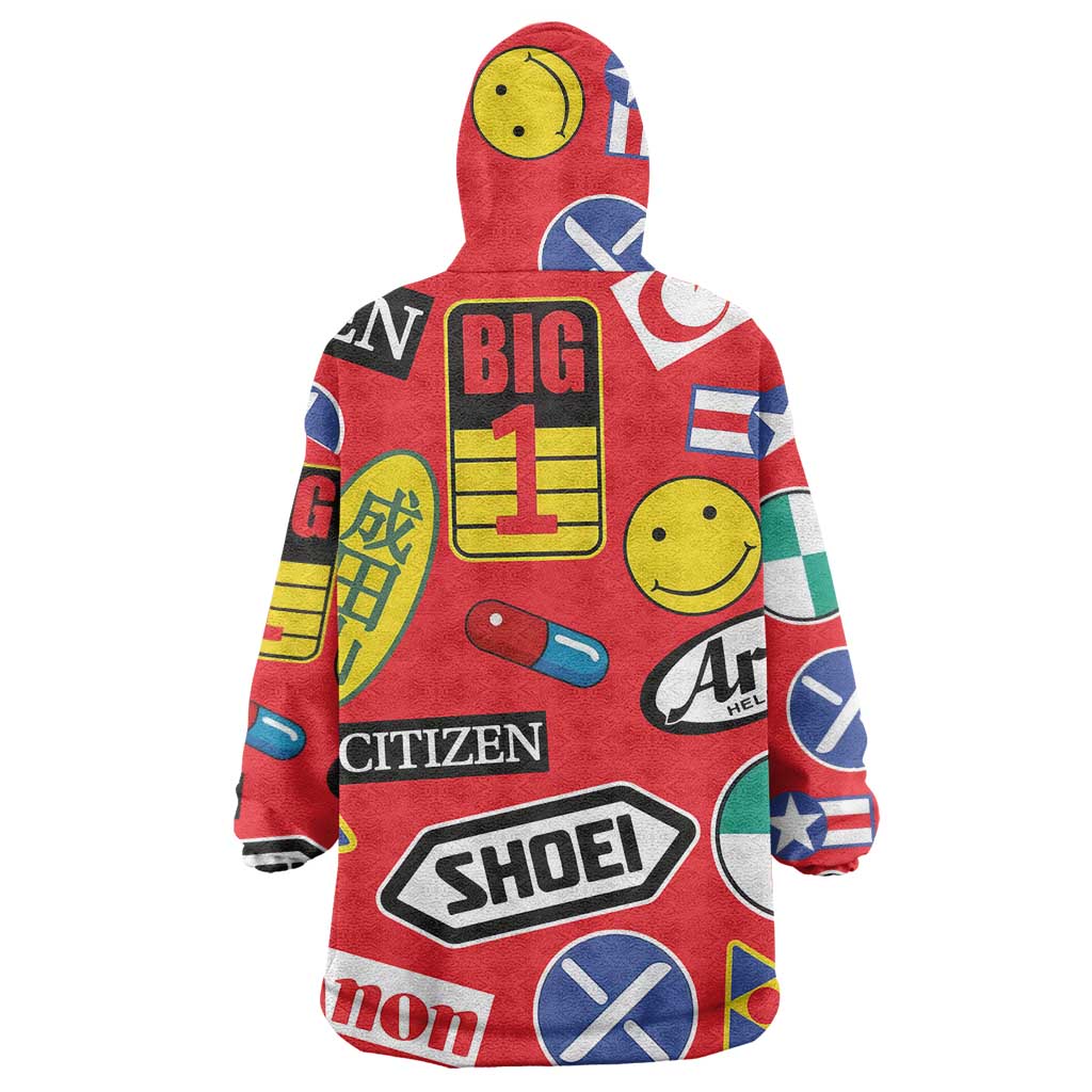 Akira Full Decals Wearable Blanket Hoodie Anime Style