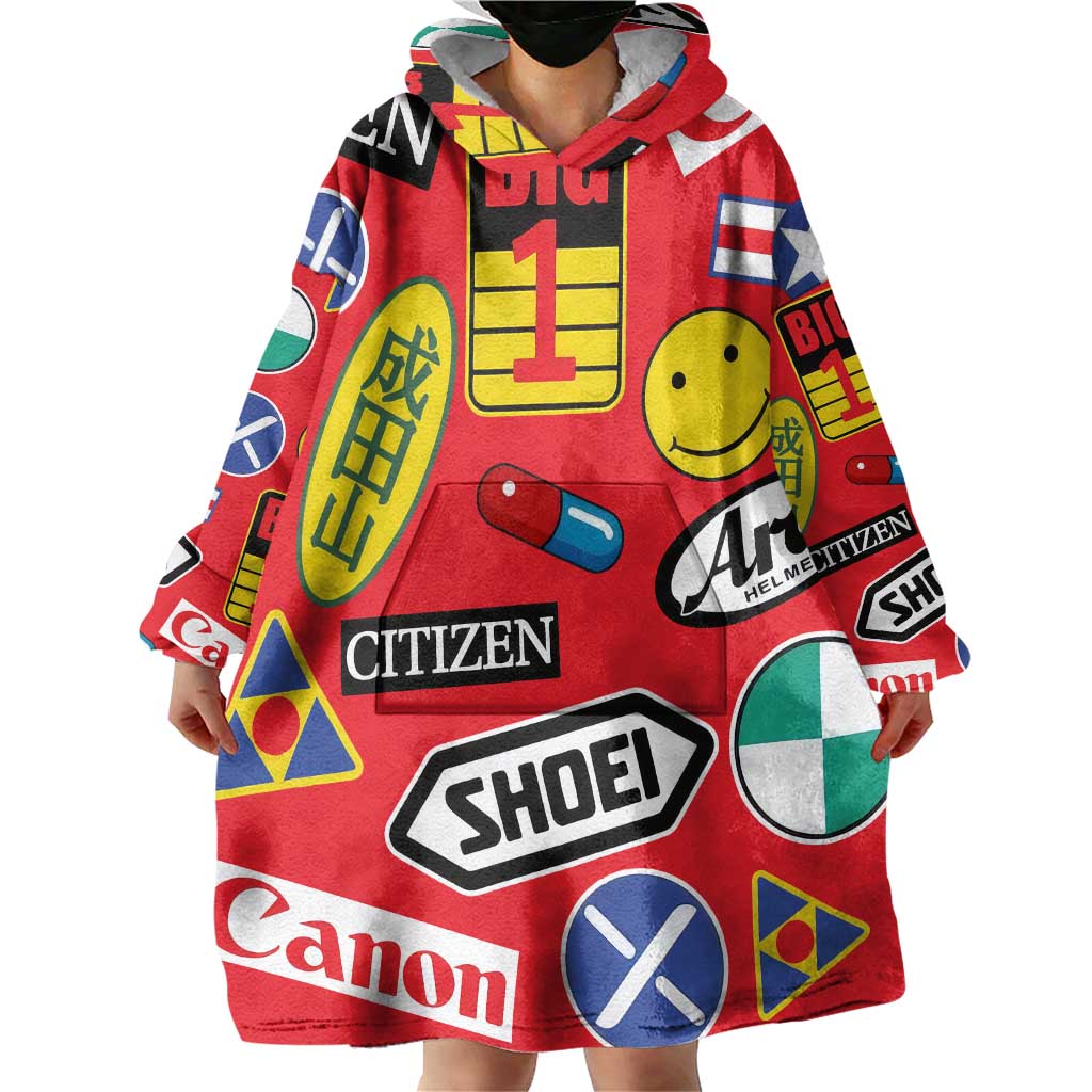 Akira Full Decals Wearable Blanket Hoodie Anime Style
