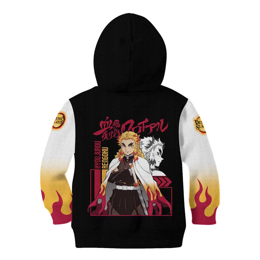 Kyojuro Rengoku Demon Slayer Kid Hoodie Anime Style