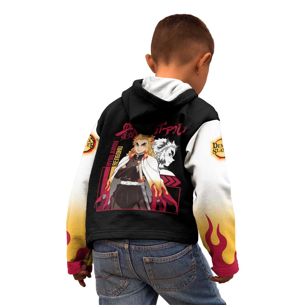 Kyojuro Rengoku Demon Slayer Kid Hoodie Anime Style