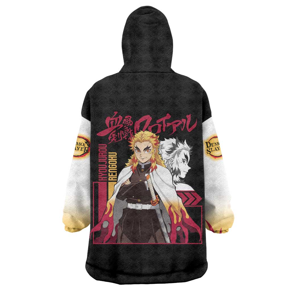 Kyojuro Rengoku Demon Slayer Wearable Blanket Hoodie Anime Style