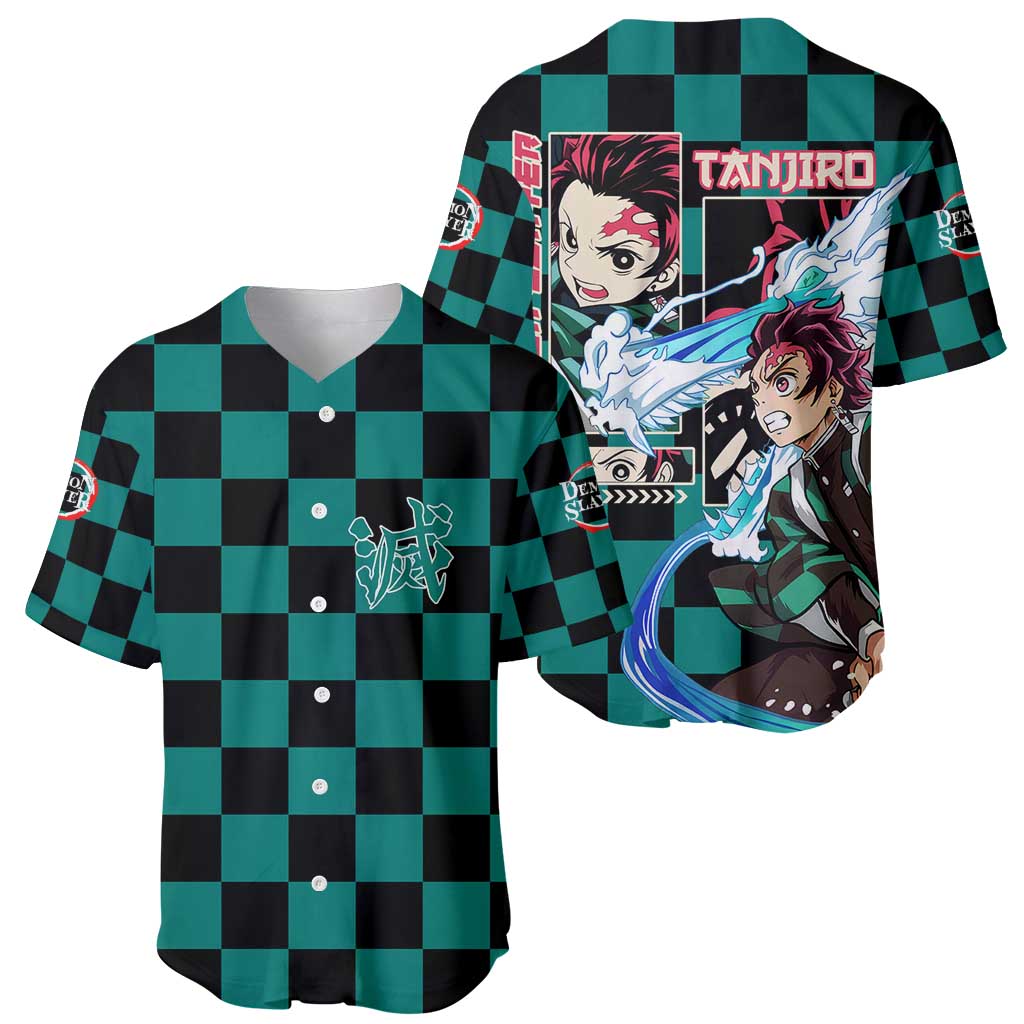 Kamado Tanjiro Haori Demon Slayer Baseball Jersey Anime Style