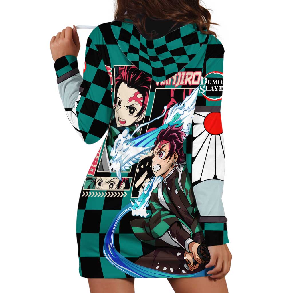 Kamado Tanjiro Haori Demon Slayer Hoodie Dress Anime Style