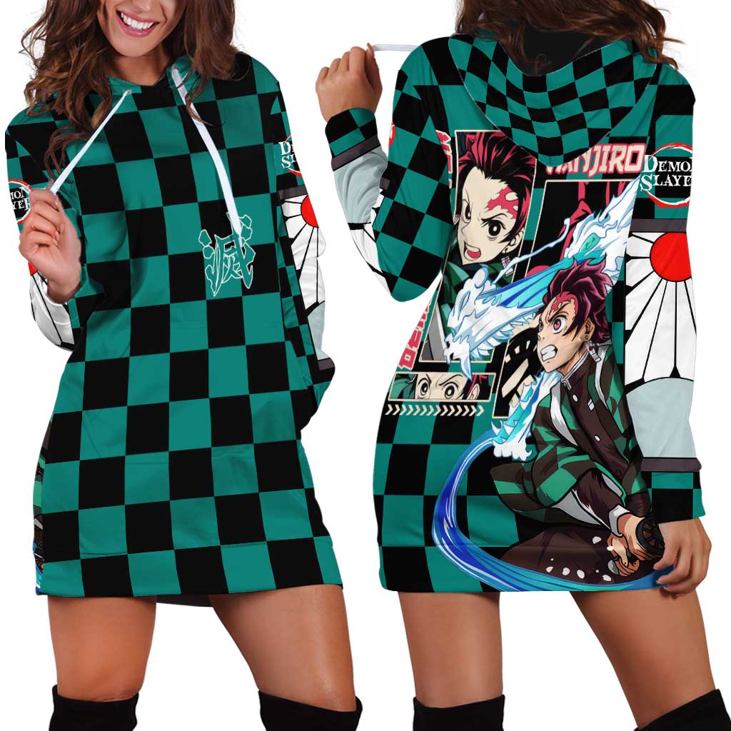 Kamado Tanjiro Haori Demon Slayer Hoodie Dress Anime Style