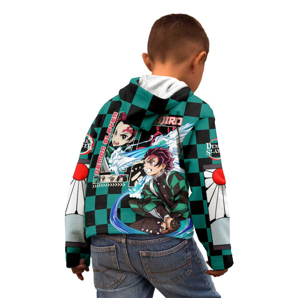 Kamado Tanjiro Haori Demon Slayer Kid Hoodie Anime Style