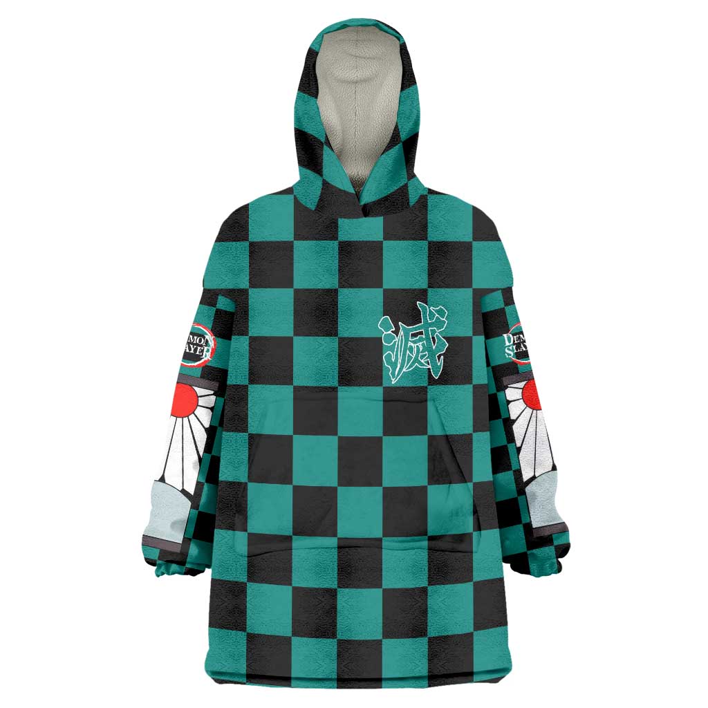 Kamado Tanjiro Haori Demon Slayer Wearable Blanket Hoodie Anime Style