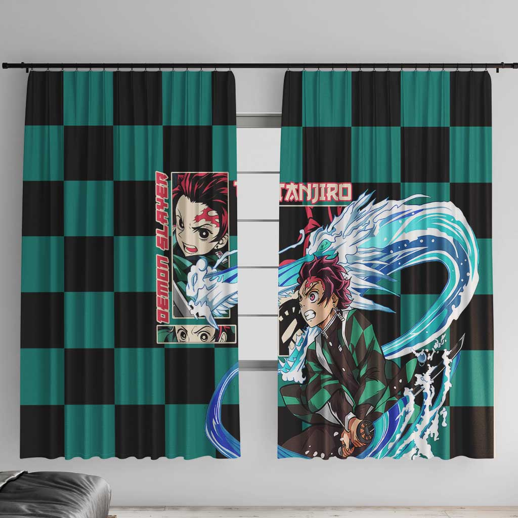 Kamado Tanjiro Haori Demon Slayer Window Curtain Anime Style