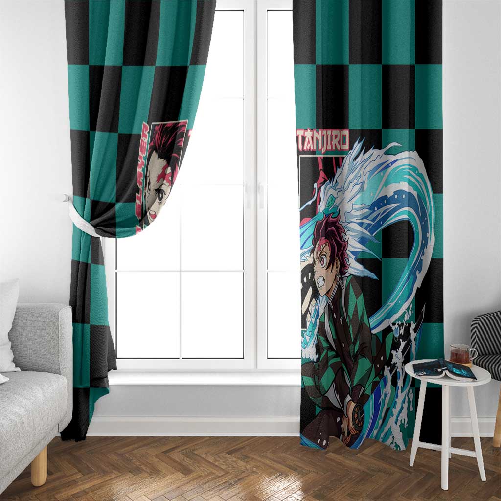 Kamado Tanjiro Haori Demon Slayer Window Curtain Anime Style