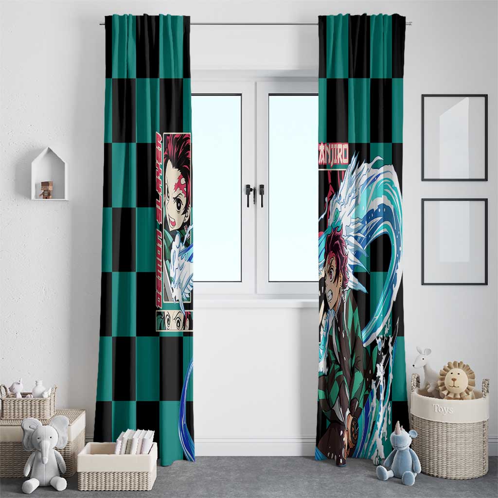 Kamado Tanjiro Haori Demon Slayer Window Curtain Anime Style