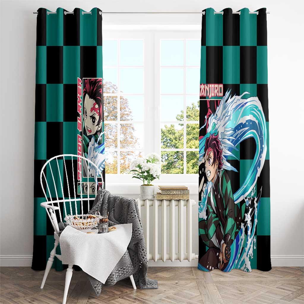 Kamado Tanjiro Haori Demon Slayer Window Curtain Anime Style