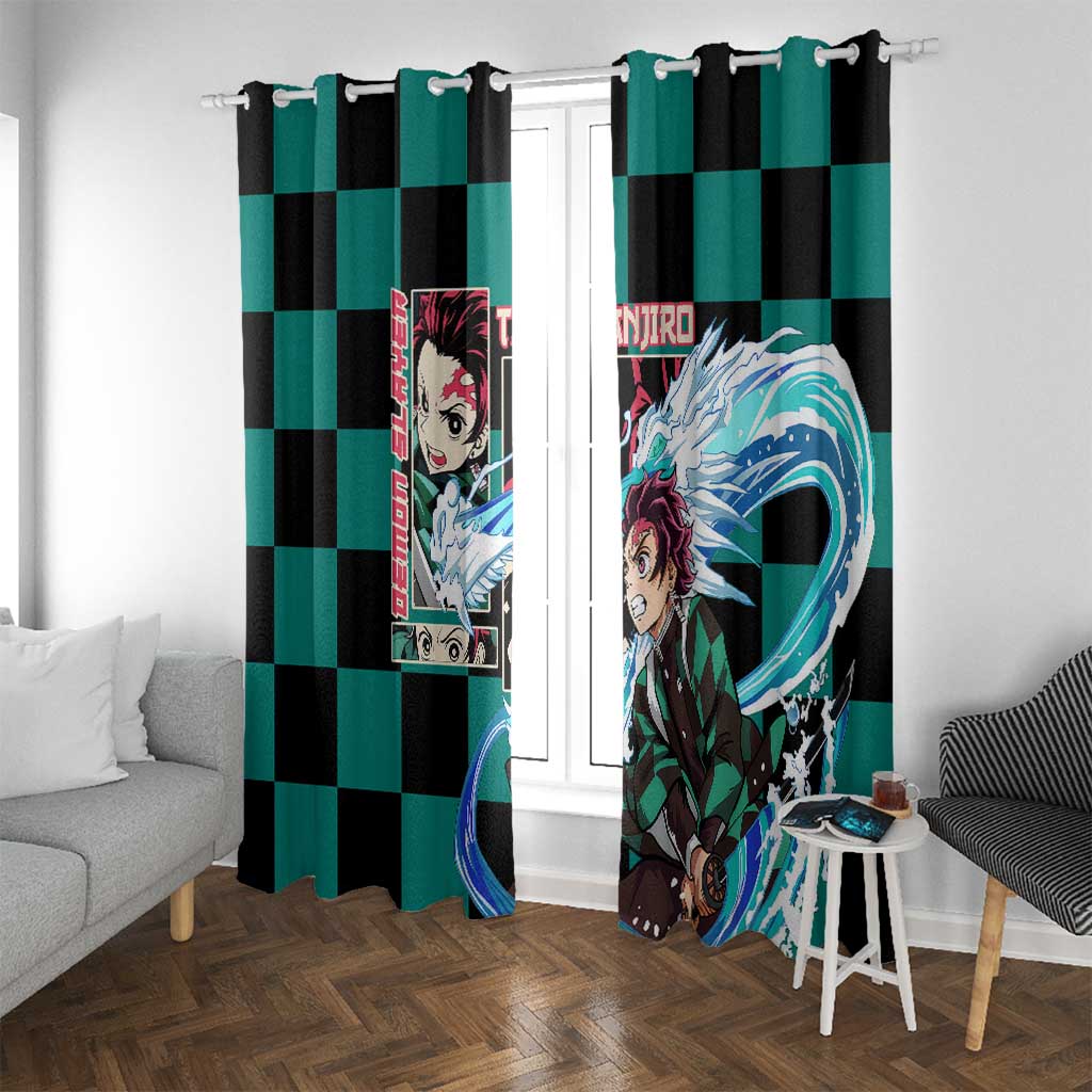 Kamado Tanjiro Haori Demon Slayer Window Curtain Anime Style