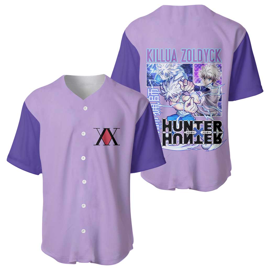 Killua Zoldyck Hunter x Hunter Baseball Jersey Anime Style