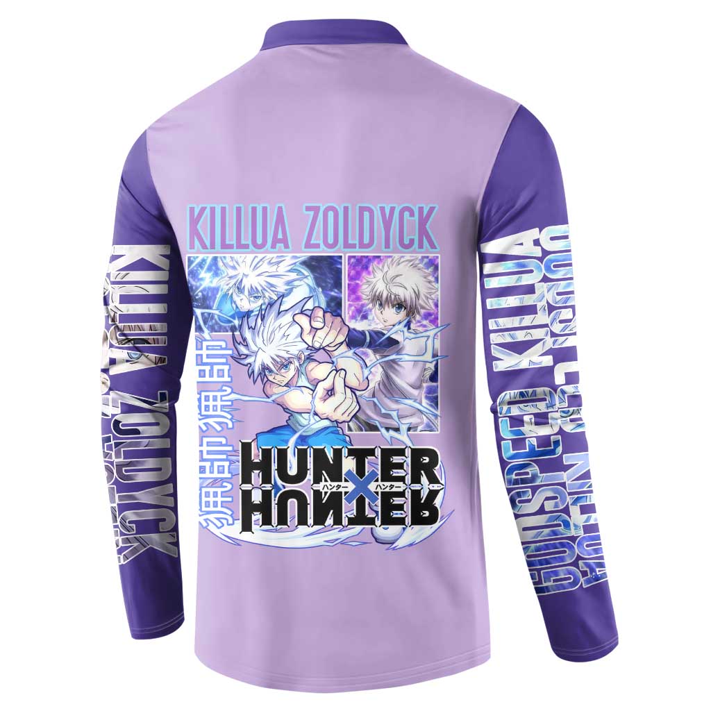 Killua Zoldyck Hunter x Hunter Button Sweatshirt Anime Style