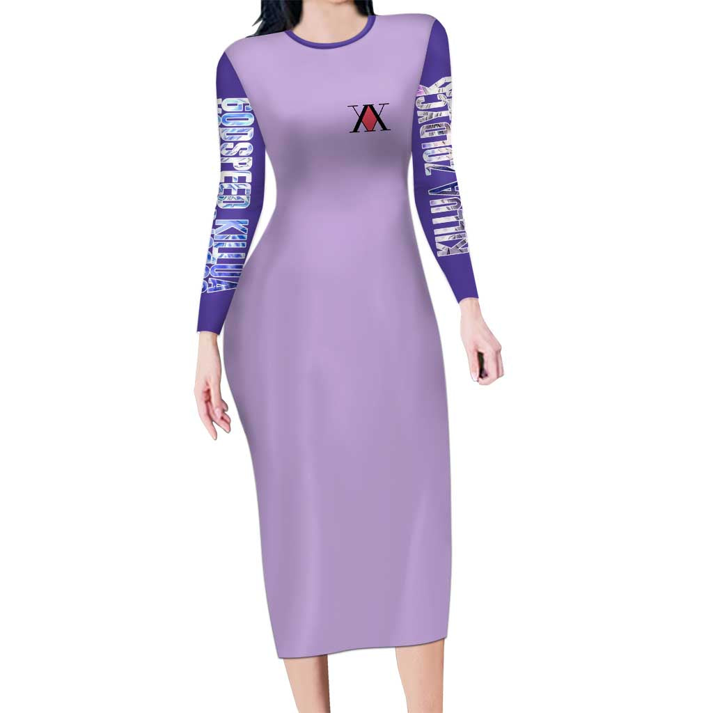 Killua Zoldyck Hunter x Hunter Long Sleeve Bodycon Dress Anime Style