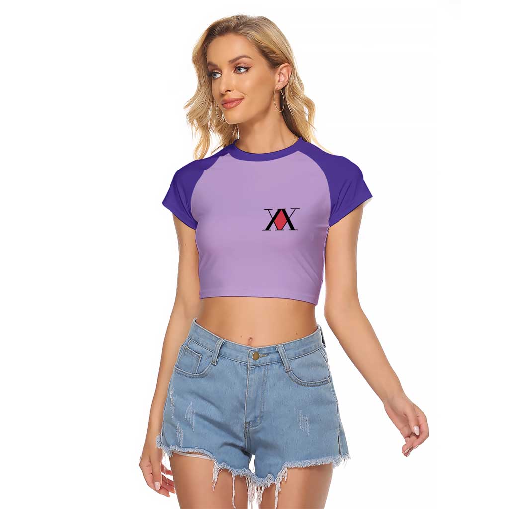 Killua Zoldyck Hunter x Hunter Raglan Cropped T Shirt Anime Style