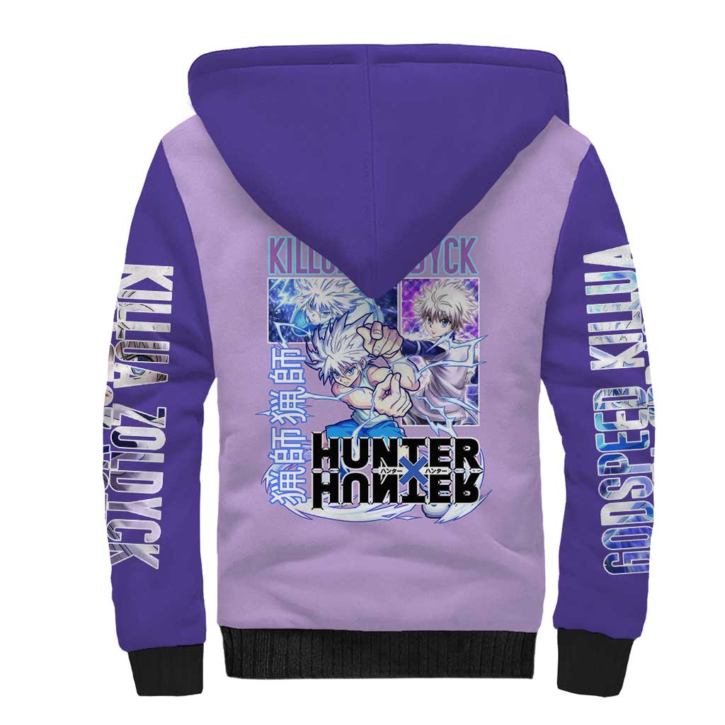 Killua Zoldyck Hunter x Hunter Sherpa Hoodie Anime Style