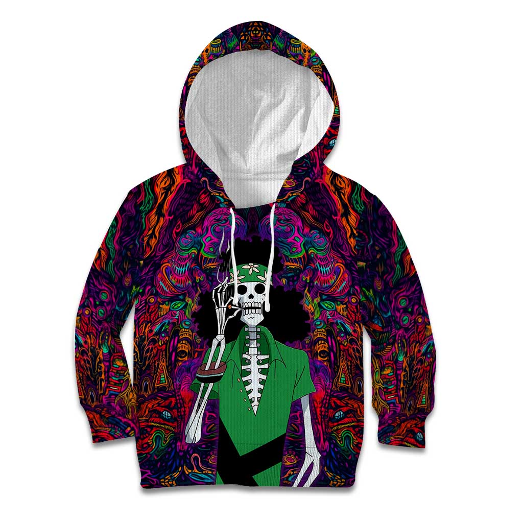 One Piece Hippie Trip Brook Kid Hoodie Anime Style
