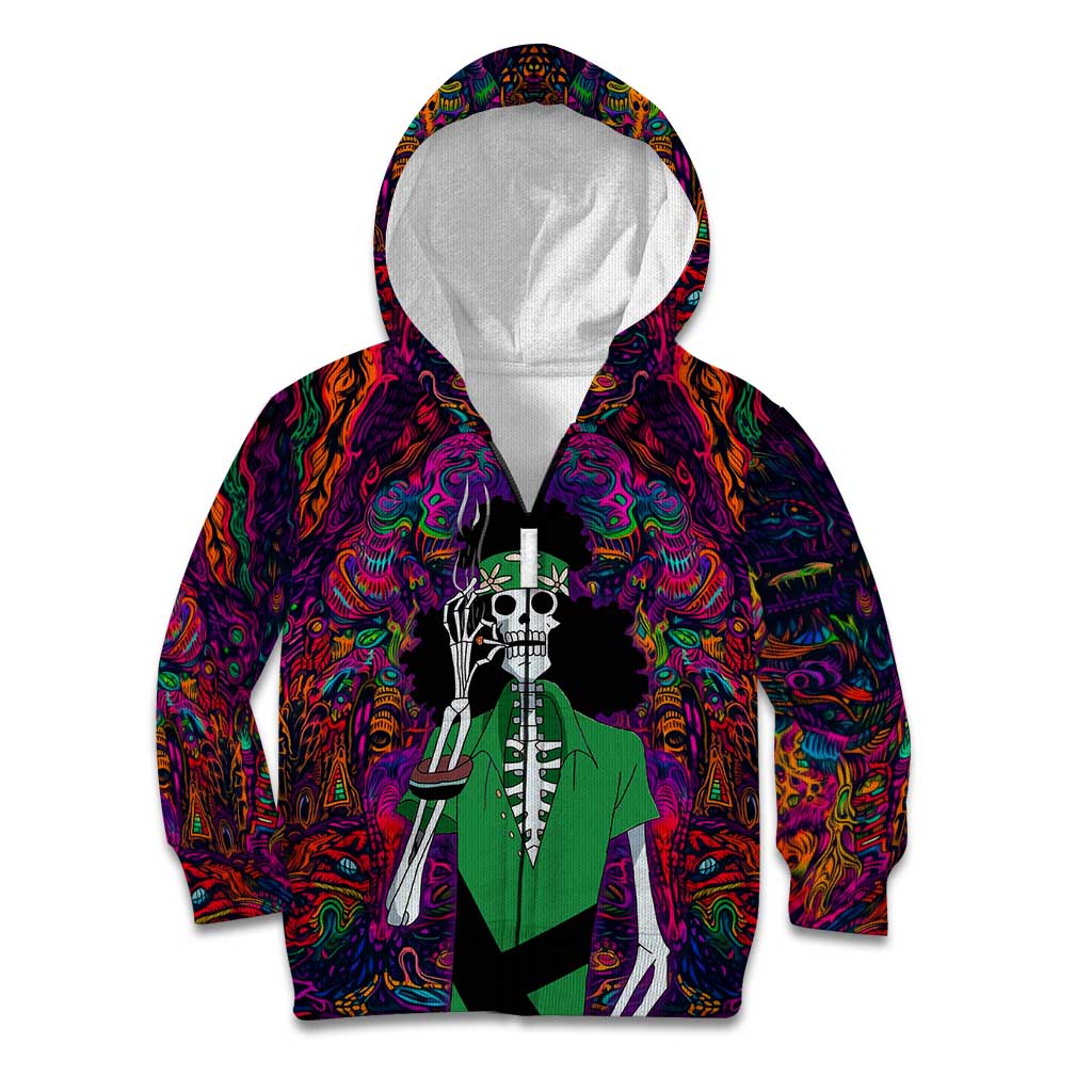One Piece Hippie Trip Brook Kid Hoodie Anime Style